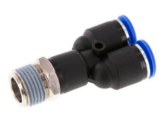 12mm x R1/2'' Y-koppeling Messing/PA 66 Insteekfitting Buitendraad Draaibaar NBR