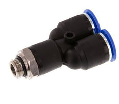 12mm x G1/4'' Y-koppeling Messing/PA 66 Insteekfitting Buitendraad Draaibaar NBR