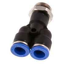 10mm x G3/8'' Y-koppeling Messing/PA 66 Insteekfitting Buitendraad Draaibaar NBR