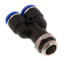 10mm x G3/8'' Y-koppeling Messing/PA 66 Insteekfitting Buitendraad Draaibaar NBR