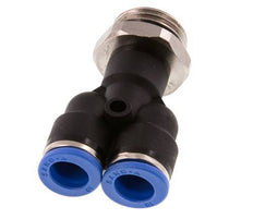 10mm x G1/2'' Y-koppeling Messing/PA 66 Insteekfitting Buitendraad Draaibaar NBR