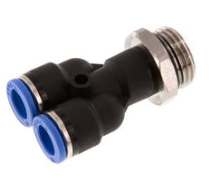 10mm x G1/2'' Y-koppeling Messing/PA 66 Insteekfitting Buitendraad Draaibaar NBR