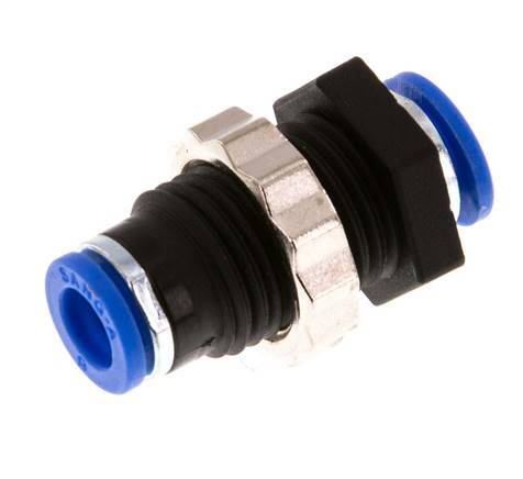 6mm PA 66 Insteekfitting Schotdoorvoer NBR [2 Stuks]