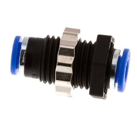 6mm PA 66 Insteekfitting Schotdoorvoer NBR [2 Stuks]