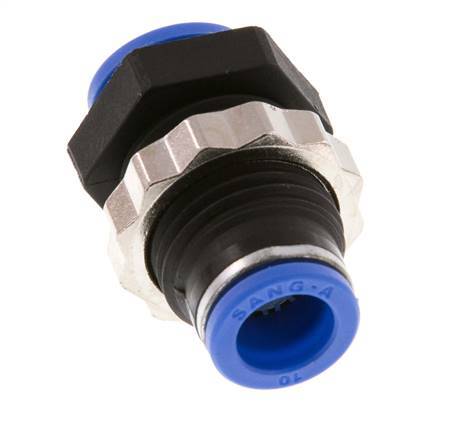 10mm PA 66 Insteekfitting Schotdoorvoer NBR [2 Stuks]