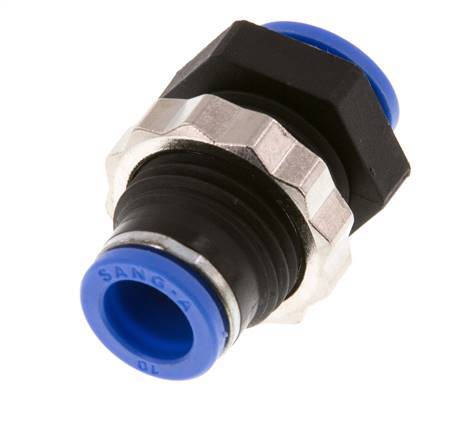 10mm PA 66 Insteekfitting Schotdoorvoer NBR [2 Stuks]