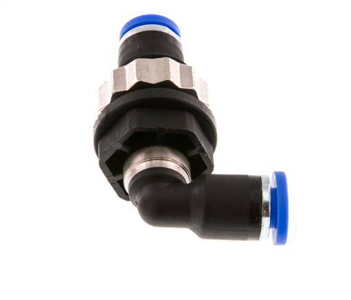 4mm 90 graden L-verbinding PA 66 Insteekfitting Schotdoorvoer NBR [2 Stuks]