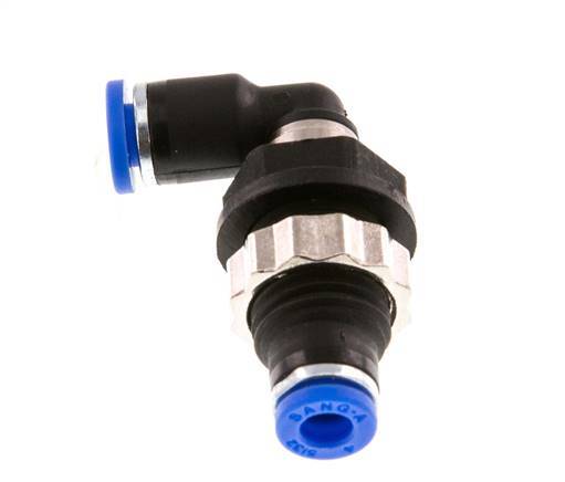 4mm 90 graden L-verbinding PA 66 Insteekfitting Schotdoorvoer NBR [2 Stuks]