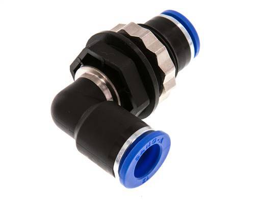 12mm 90 graden L-verbinding PA 66 Insteekfitting Schotdoorvoer NBR