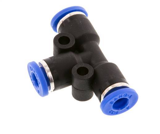 4mm T-koppeling PA 66 Insteekfitting NBR [2 Stuks]