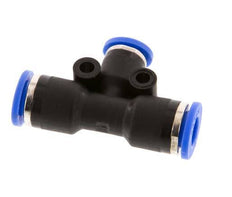4mm x 6mm Tee Push-in Fitting PA 66 NBR [2 Pieces]