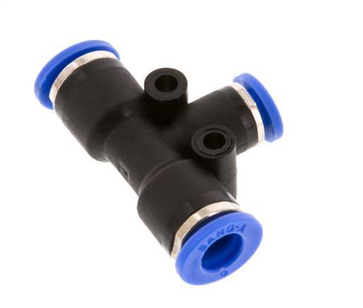 4mm x 6mm T-koppeling PA 66 Insteekfitting NBR [2 Stuks]