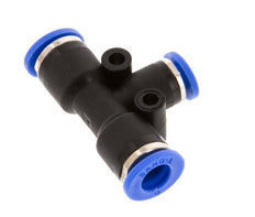 4mm x 6mm T-koppeling PA 66 Insteekfitting NBR [2 Stuks]