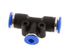 4mm x 6mm T-koppeling PA 66 Insteekfitting NBR [2 Stuks]