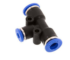 4mm x 6mm T-koppeling PA 66 Insteekfitting NBR [2 Stuks]