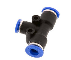 4mm x 6mm T-koppeling PA 66 Insteekfitting NBR [2 Stuks]