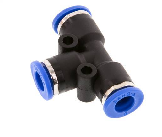 6mm T-koppeling PA 66 Insteekfitting NBR [2 Stuks]