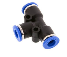 6mm T-koppeling PA 66 Insteekfitting NBR [2 Stuks]