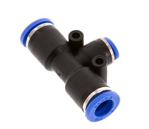 4mm x 8mm T-koppeling PA 66 Insteekfitting NBR [2 Stuks]