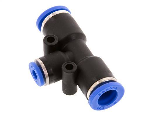4mm x 8mm T-koppeling PA 66 Insteekfitting NBR [2 Stuks]