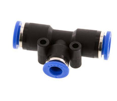 6mm x 8mm T-koppeling PA 66 Insteekfitting NBR [2 Stuks]