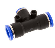 6mm x 10mm T-koppeling PA 66 Insteekfitting NBR [2 Stuks]