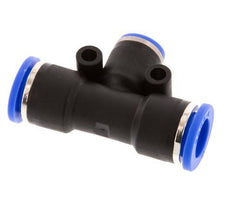 6mm x 10mm T-koppeling PA 66 Insteekfitting NBR [2 Stuks]