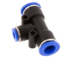 6mm x 10mm T-koppeling PA 66 Insteekfitting NBR [2 Stuks]