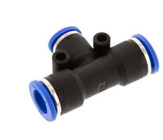 8mm x 10mm T-koppeling PA 66 Insteekfitting NBR [2 Stuks]