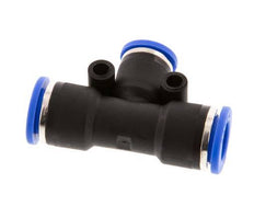 8mm x 10mm T-koppeling PA 66 Insteekfitting NBR [2 Stuks]