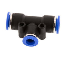 8mm x 10mm T-koppeling PA 66 Insteekfitting NBR [2 Stuks]