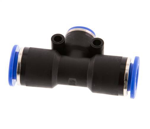 8mm x 12mm T-koppeling PA 66 Insteekfitting NBR [2 Stuks]