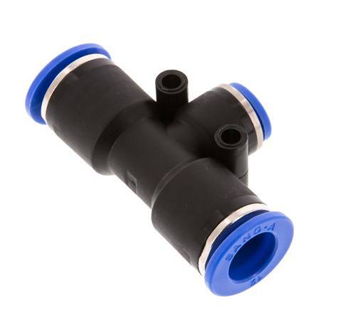 8mm x 12mm T-koppeling PA 66 Insteekfitting NBR [2 Stuks]
