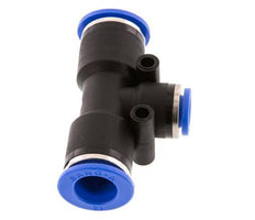 8mm x 12mm T-koppeling PA 66 Insteekfitting NBR [2 Stuks]