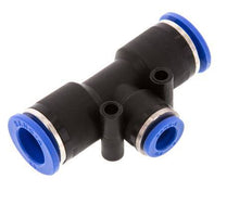 8mm x 12mm T-koppeling PA 66 Insteekfitting NBR [2 Stuks]
