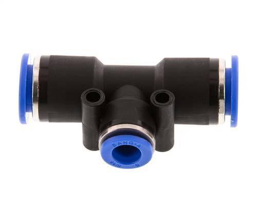 8mm x 12mm T-koppeling PA 66 Insteekfitting NBR [2 Stuks]