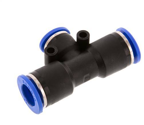 10mm x 12mm T-koppeling PA 66 Insteekfitting NBR [2 Stuks]
