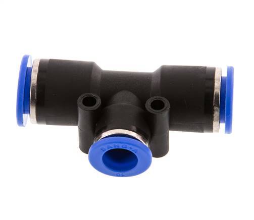 10mm x 12mm T-koppeling PA 66 Insteekfitting NBR [2 Stuks]