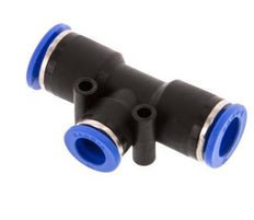 10mm x 12mm T-koppeling PA 66 Insteekfitting NBR [2 Stuks]