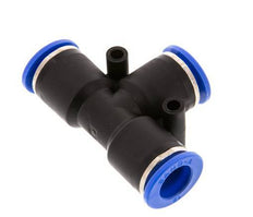 12mm T-koppeling PA 66 Insteekfitting NBR [2 Stuks]
