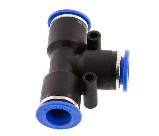 12mm T-koppeling PA 66 Insteekfitting NBR [2 Stuks]