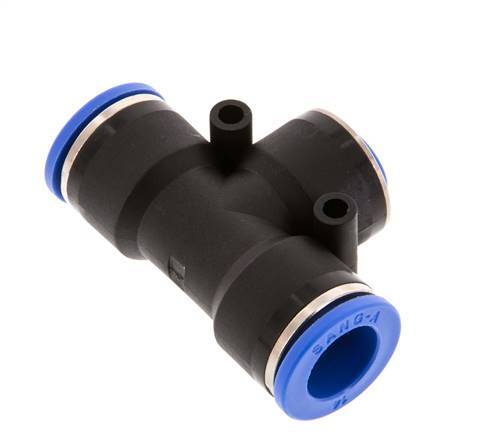 8mm x 14mm T-koppeling PA 66 Insteekfitting NBR
