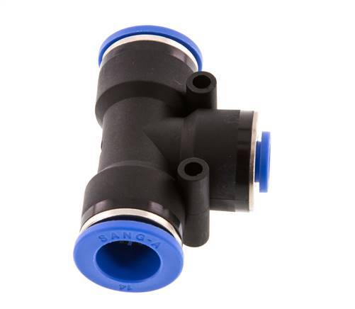 8mm x 14mm T-koppeling PA 66 Insteekfitting NBR