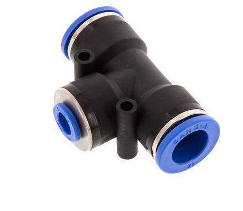 8mm x 14mm T-koppeling PA 66 Insteekfitting NBR