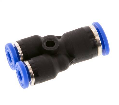 4mm x 6mm Y-koppeling PA 66 Insteekfitting NBR [2 Stuks]