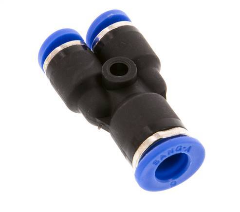 4mm x 6mm Y-koppeling PA 66 Insteekfitting NBR [2 Stuks]