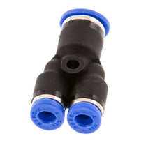 4mm x 6mm Y-koppeling PA 66 Insteekfitting NBR [2 Stuks]