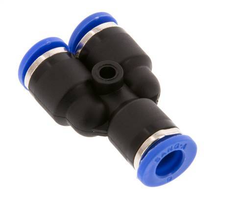 6mm Y-koppeling PA 66 Insteekfitting NBR [2 Stuks]