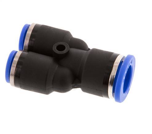 6mm x 10mm Y-koppeling PA 66 Insteekfitting NBR [2 Stuks]