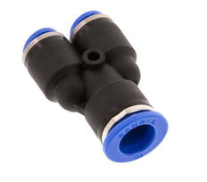 6mm x 10mm Y-koppeling PA 66 Insteekfitting NBR [2 Stuks]